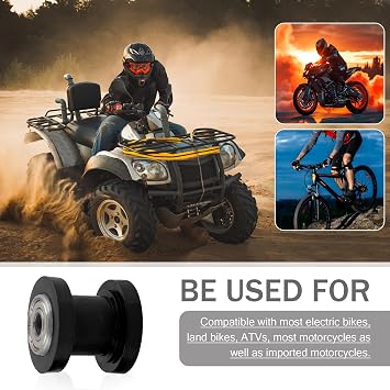 8mm 10mm Chain Roller Tensioner Guide, Chain Puller Tensioner Adjuster Chain Adjuster Roller, Chain Tensioner Replaceable Accessories, Universal for Most Cars (Black)
