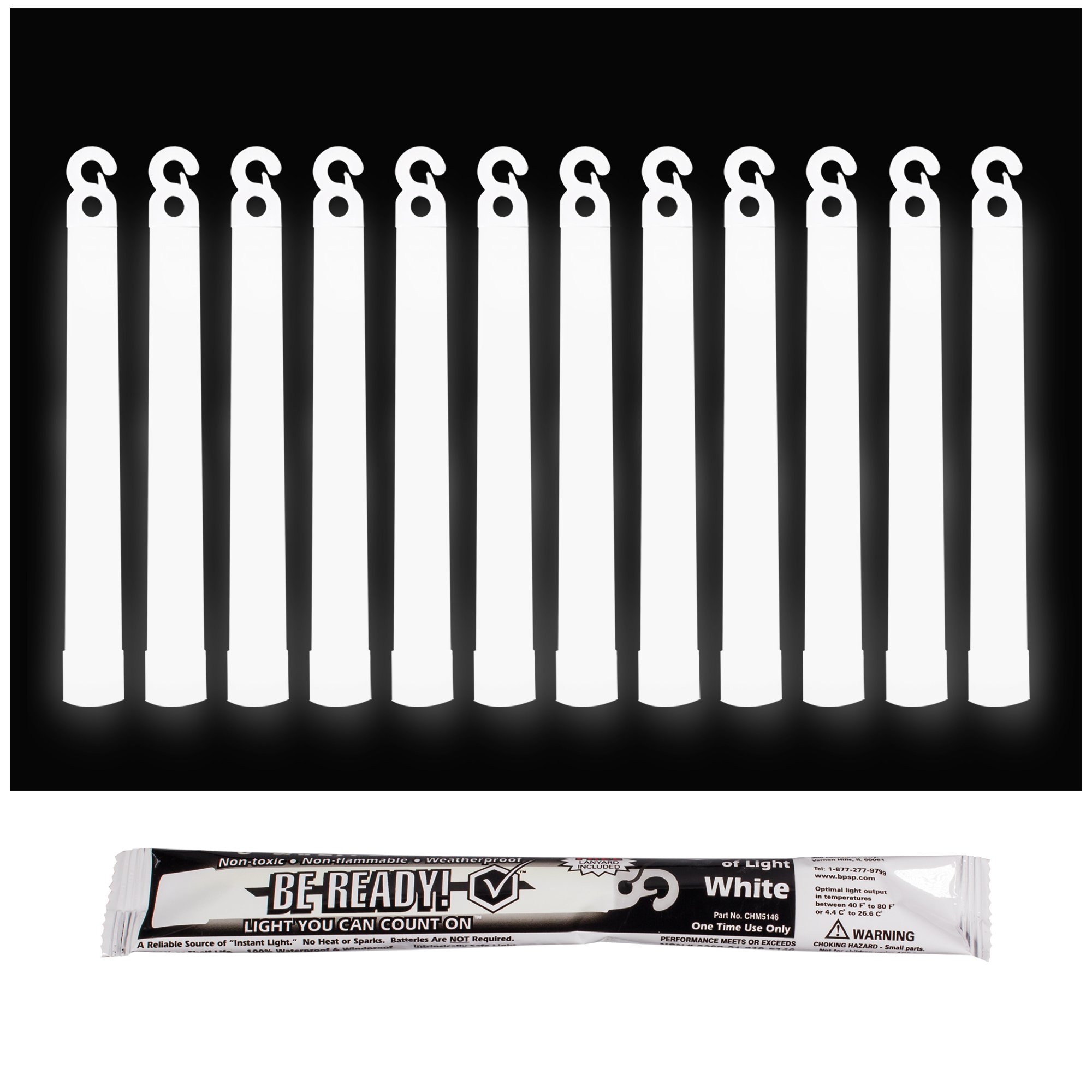 Be ReadyIndustrial 12 Hour Illumination Emergency Safety Chemical Light Glow Sticks