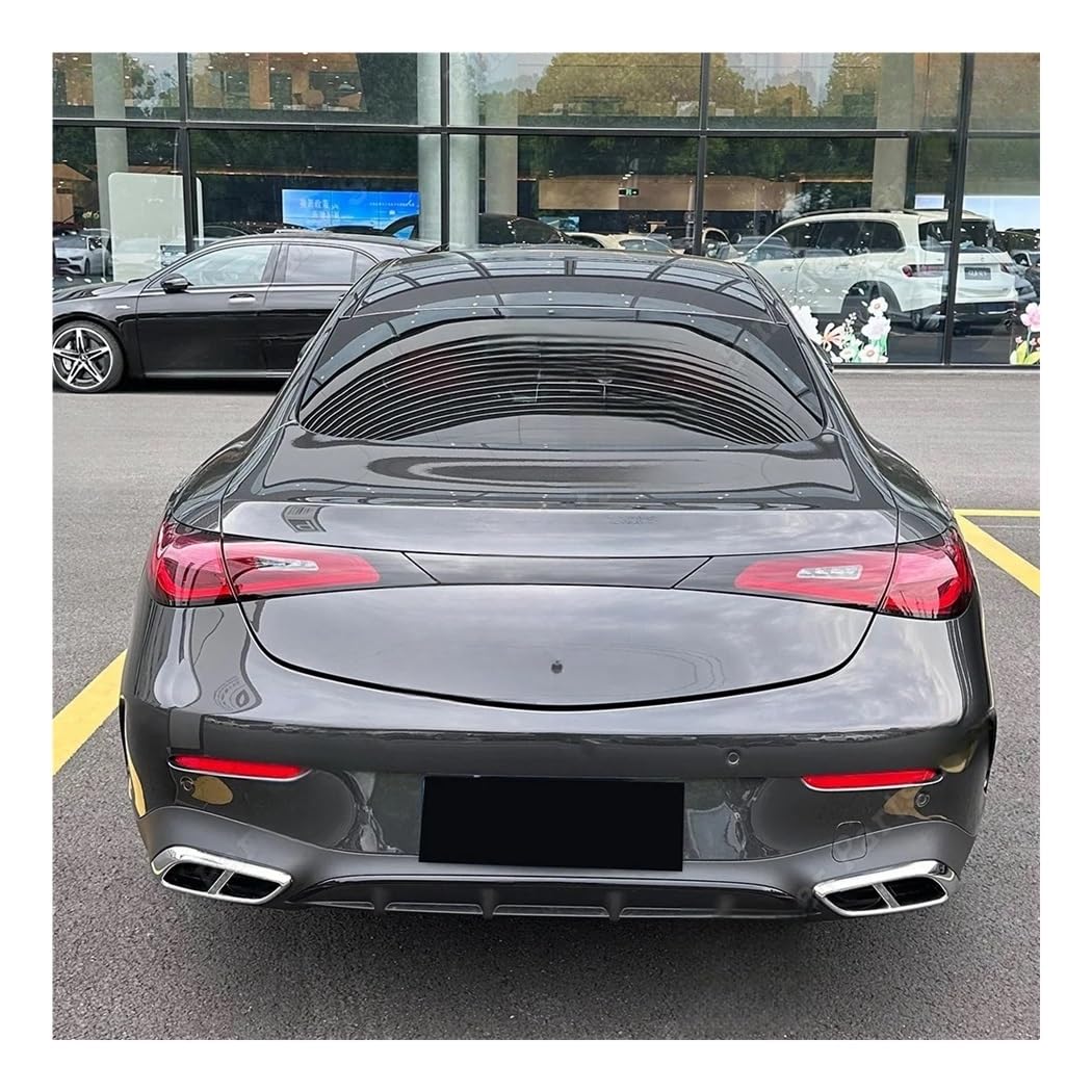 Für CLE Coupe C236 2024+ AMG Auto Hinten Vier Auspuff Endrohr Rahmen Unteren Schalldämpfer Aufkleber Modifikation Blende Auspuffblende