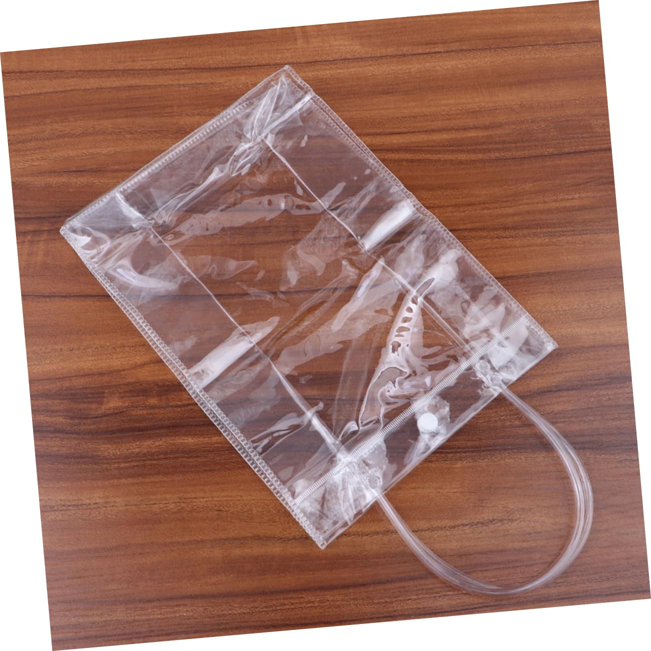 KOMBIUDA 24 Bolsas Transparentes de Pvc Reutilizables para Obsequio Asas Prácticas Tamaño Mediano Ideales para Envolver y Packaging en Fiestas