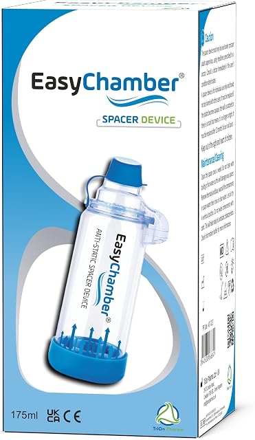 EasyChamber Anti-Static Spacer Device, Inhaler Chamber, use with Metered Dose Inhaler, BPA and Latex Free