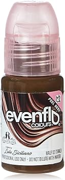 Evenflo Colours Permanent Makeup for Eyebrows, Used for Microblading and Tattoo Techniques, Professional Cosmetic Pigment - Oak, 0.5 oz