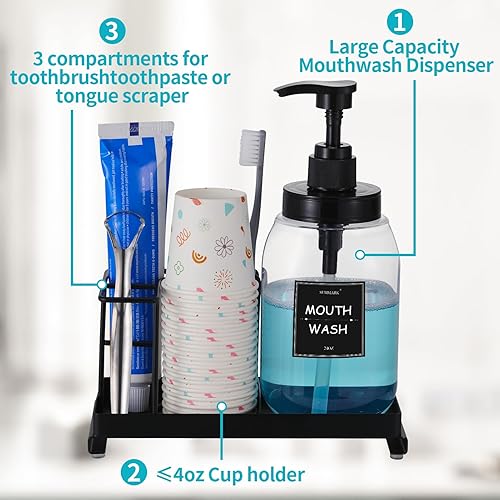 Miniatura 8 de Paquete de 50 vasos desechables pequeños para enjuague bucal de baño, vasos de papel para baño, tazas de papel para aperitivos, baño, expreso,