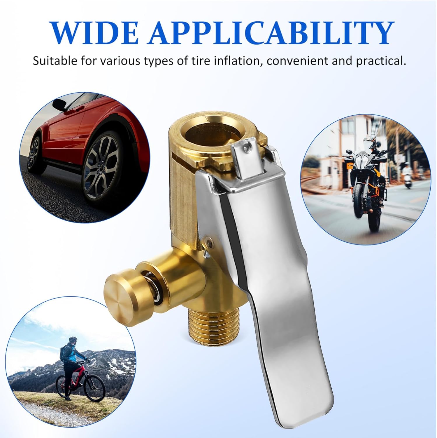 ULTECHNOVO 8pcs Quick Connect Tire Inflator Chuck Release Button Construction Compatibility for Cars Trucks Motorcycles and