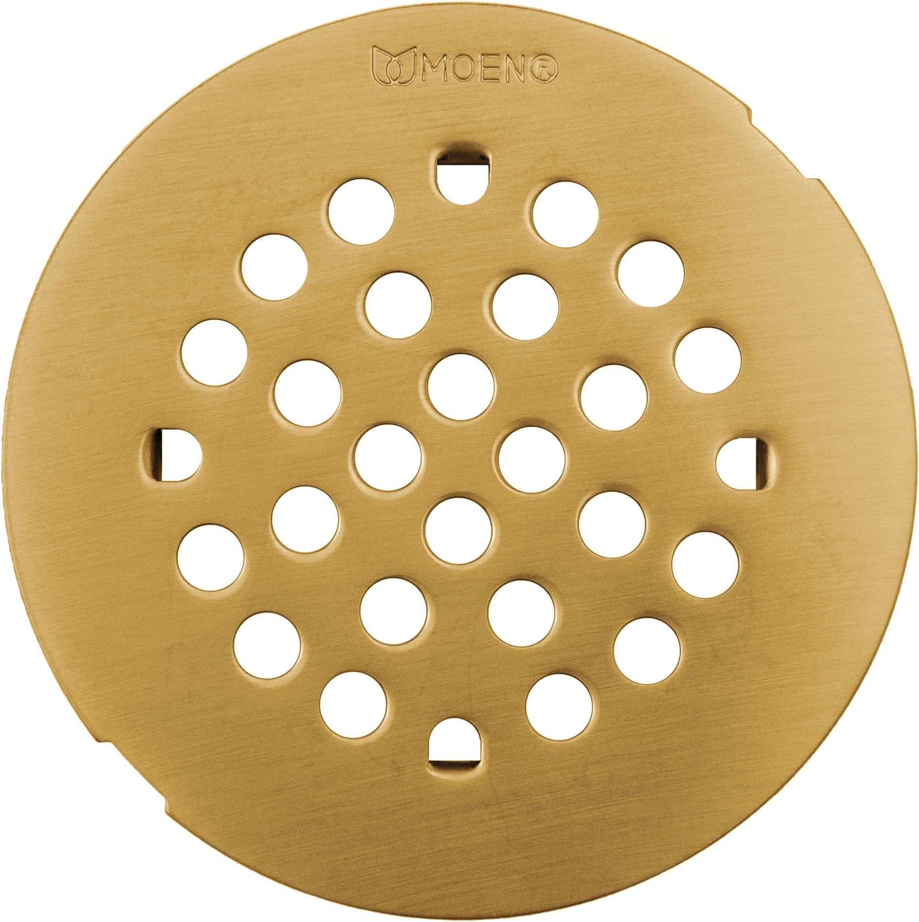 Moen Snap-In Shower Drain Cover For Use with 3-inch Shower Drain, Brushed Gold, 101663BG