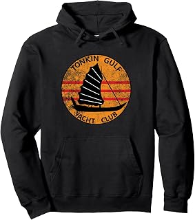 Tonkin Gulf Yacht Club 7th Fleet Vietnam Veteran Patch Pullover Hoodie