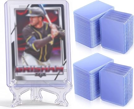 100pcs Top Loaders, 3x4 Card Sleeves 35pt Rigid Toploader