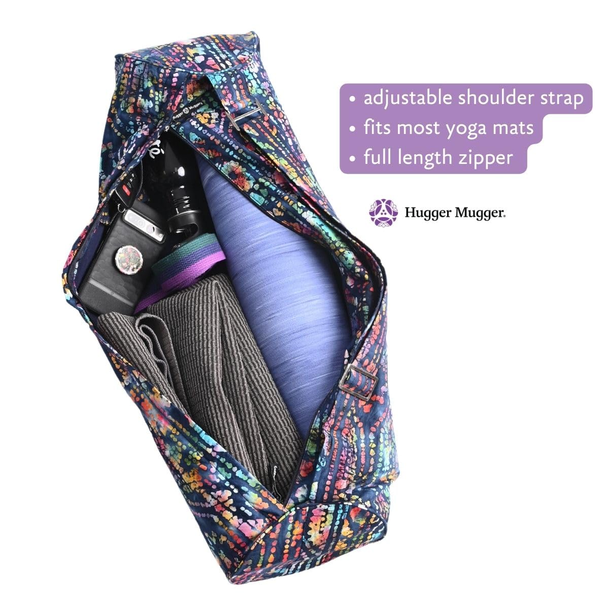 Hugger Mugger Batik Yoga Mat Bag - Blue