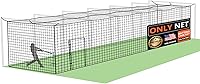 Vista 10 de ORIENGEAR Baseball Batting Cage Nets, ONLY NET, 70'L/55'L/35'L/20'L Baseball and Softball Cage Netting, 1.88" #45 Mesh, Professional Fully Enclosed