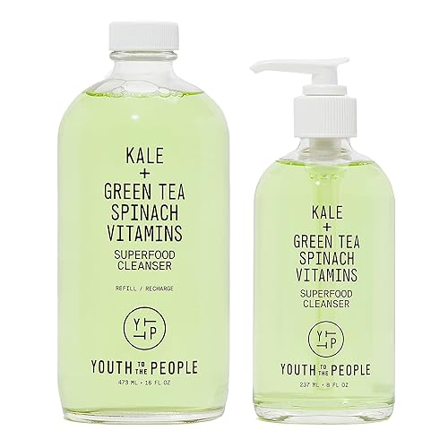 Miniatura 2 de Youth To The People Kit de recambio de limpiador Superfood - Botella de bomba de 8 onzas + repuesto de 16 onzas