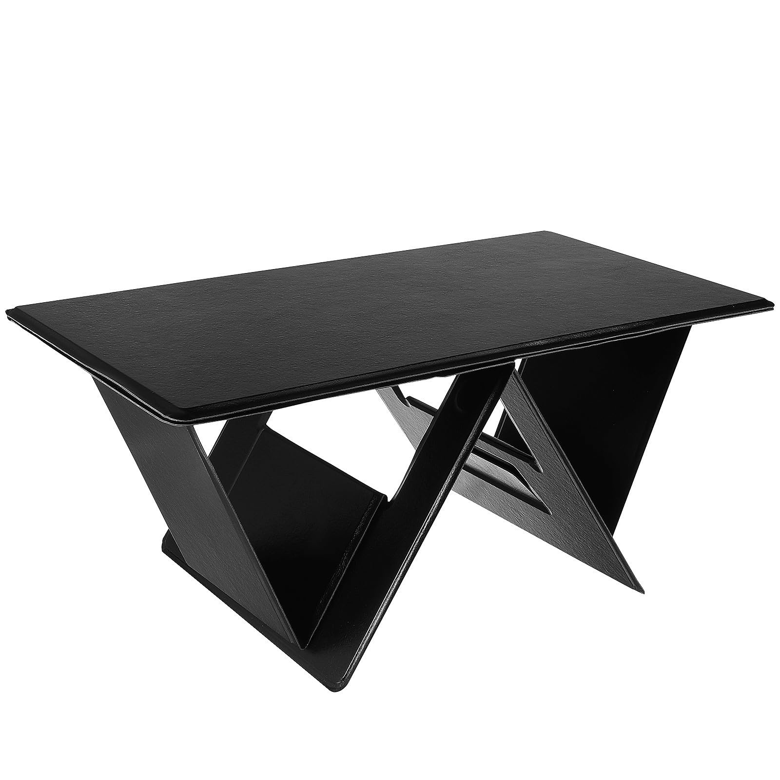 SHINEOFI Supporto per Computer Portatile Pieghevole Tavolino da Uso Quotidiano in Pu e Pannello ad Alta Densità, Versatile e Facile da Riporre, per Auto e Divano