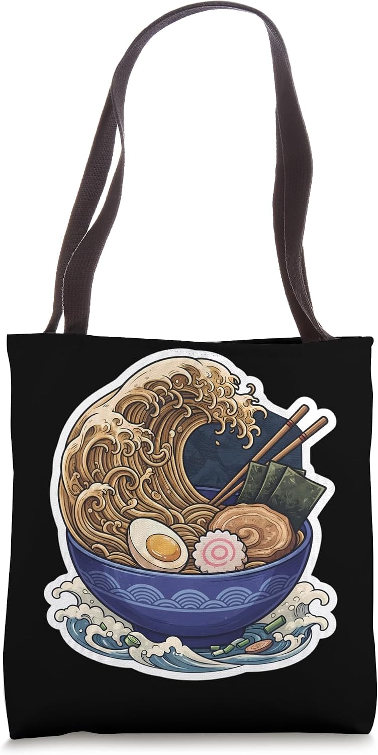 Great Ramen Noodles Wave Kanagawa Japanese Anime Japan Tote Bag