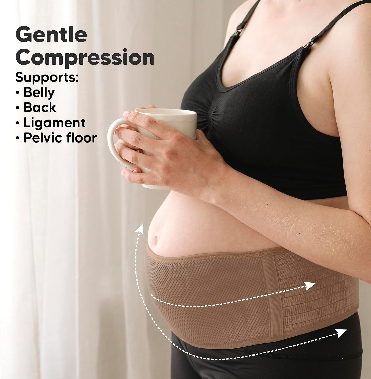 KeaBabies Maternity Belly Band for Pregnancy with Nipple Butter Cream, Wireless Breast Pump, 14-Pack Nursing Pads, and 2in1 Maternity Belly Band Support - Complete Pregnancy Essentials for Moms