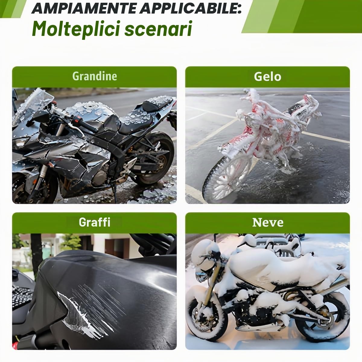 Telo coprimoto antigrandine per Yamaha Tricity 300, Resistente Grande Coprimoto antipioggia con fori per serratura, Spessore Per All'aperto sole, neve, pioggia, polvere