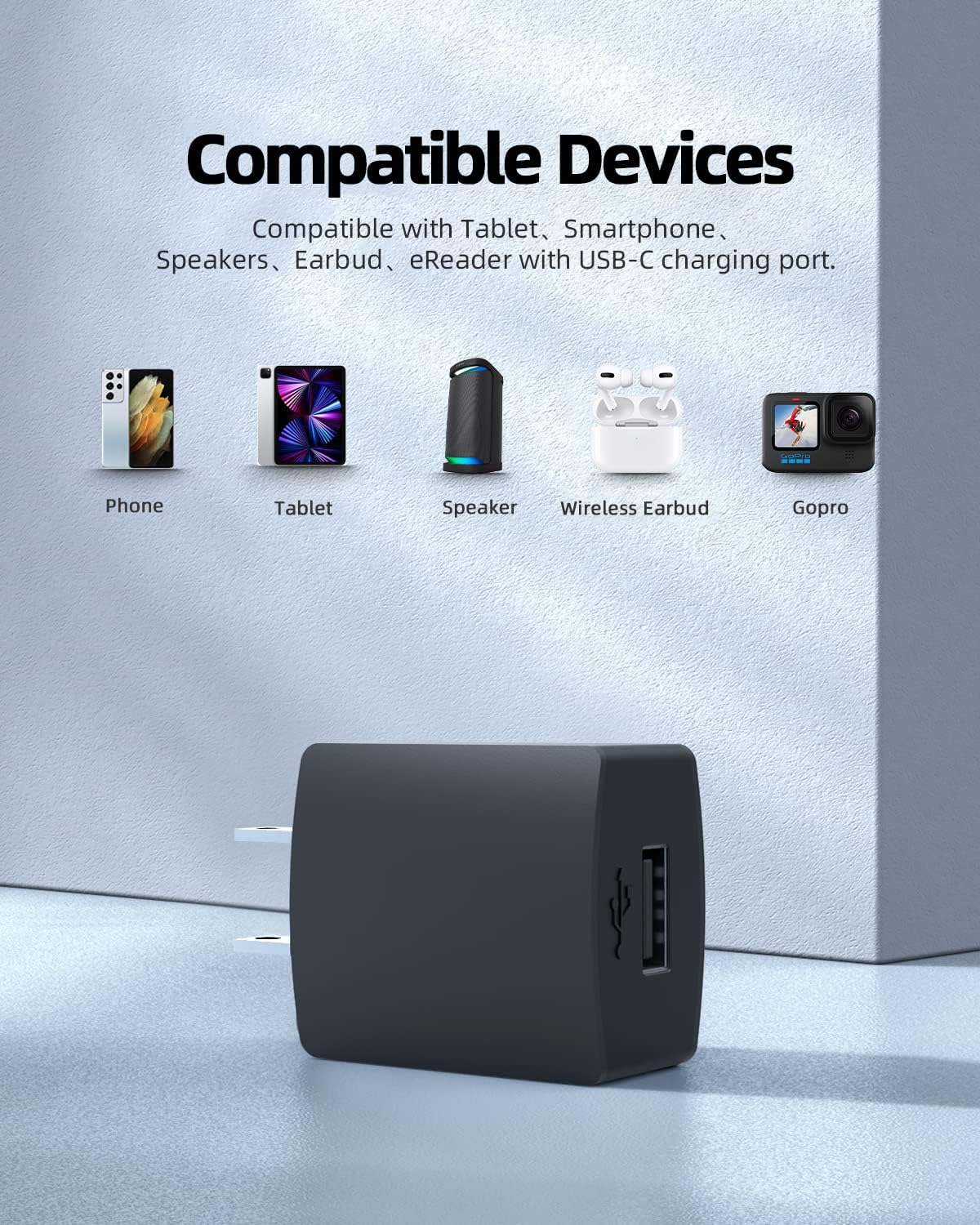 Superer 10w Tablet Charger Fit for Lenovo Yoga Smart Tab, Tab 3 Plus, V7 M8 M10 M11 FHD HD Plus Tablet, 3rd Gen Tab K11 P10, TAB4 8 10 Plus, Moto Tab g62 g20, USB C Connector