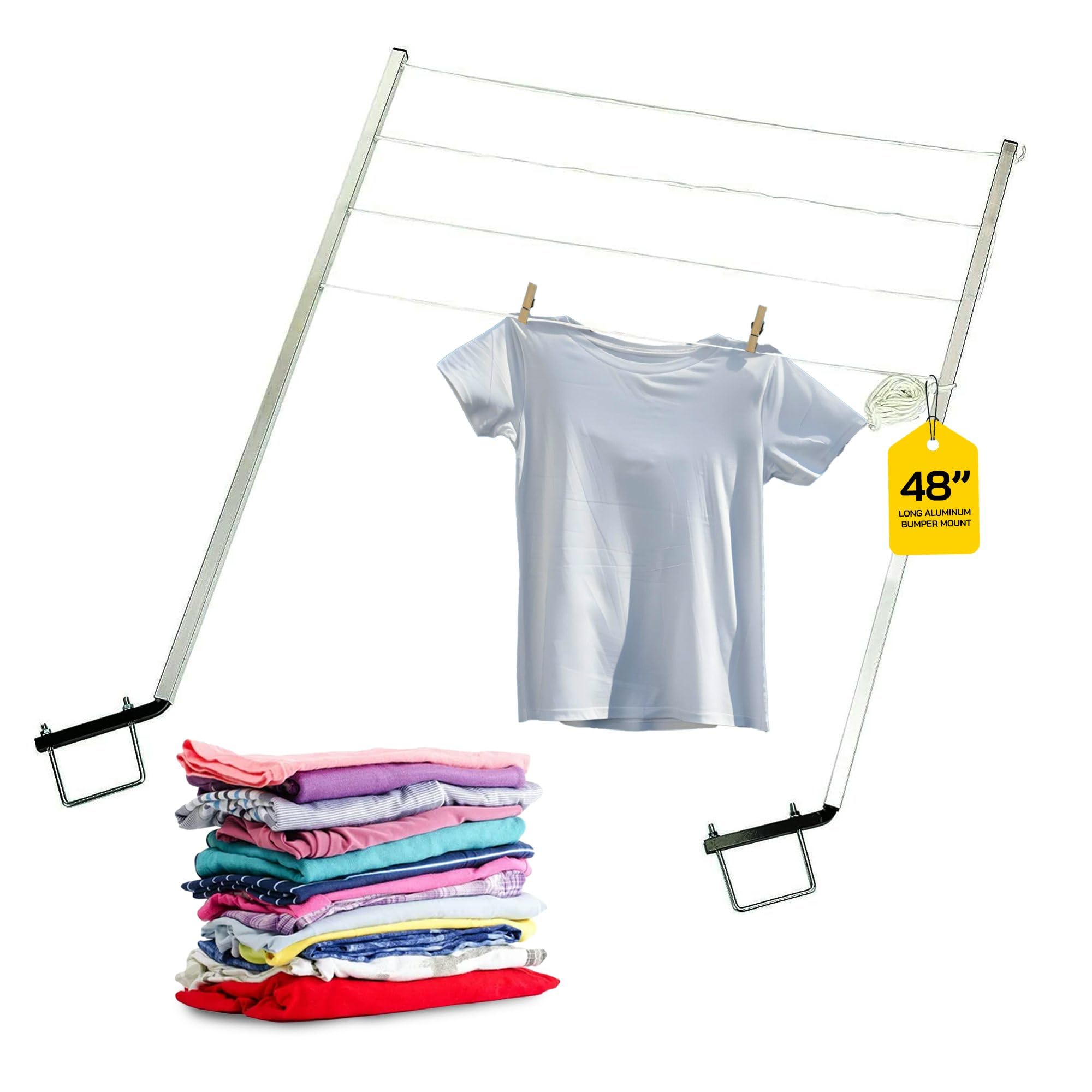 Stromberg Carlson CL-100 48" Long Aluminum Bumper Mount Versatile Clothes Line