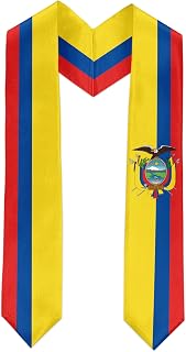 Graduation Sash Satin Scarf 72" Stole for Abroad Student International Study Class