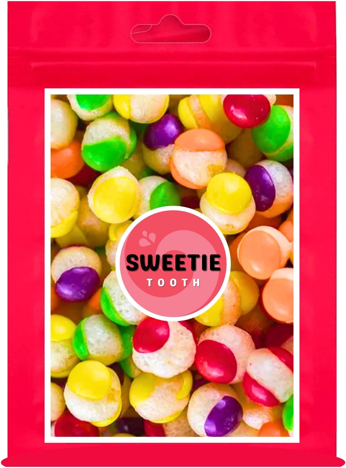 150g Sweetie Tooth Freeze Dry Skittles Sweet Bag - Skittles Freeze Dry Sweets Vegan Halal Friendly for Christmas, Valentines, Birthday, Easter, Kids, Thank You, Congratulations