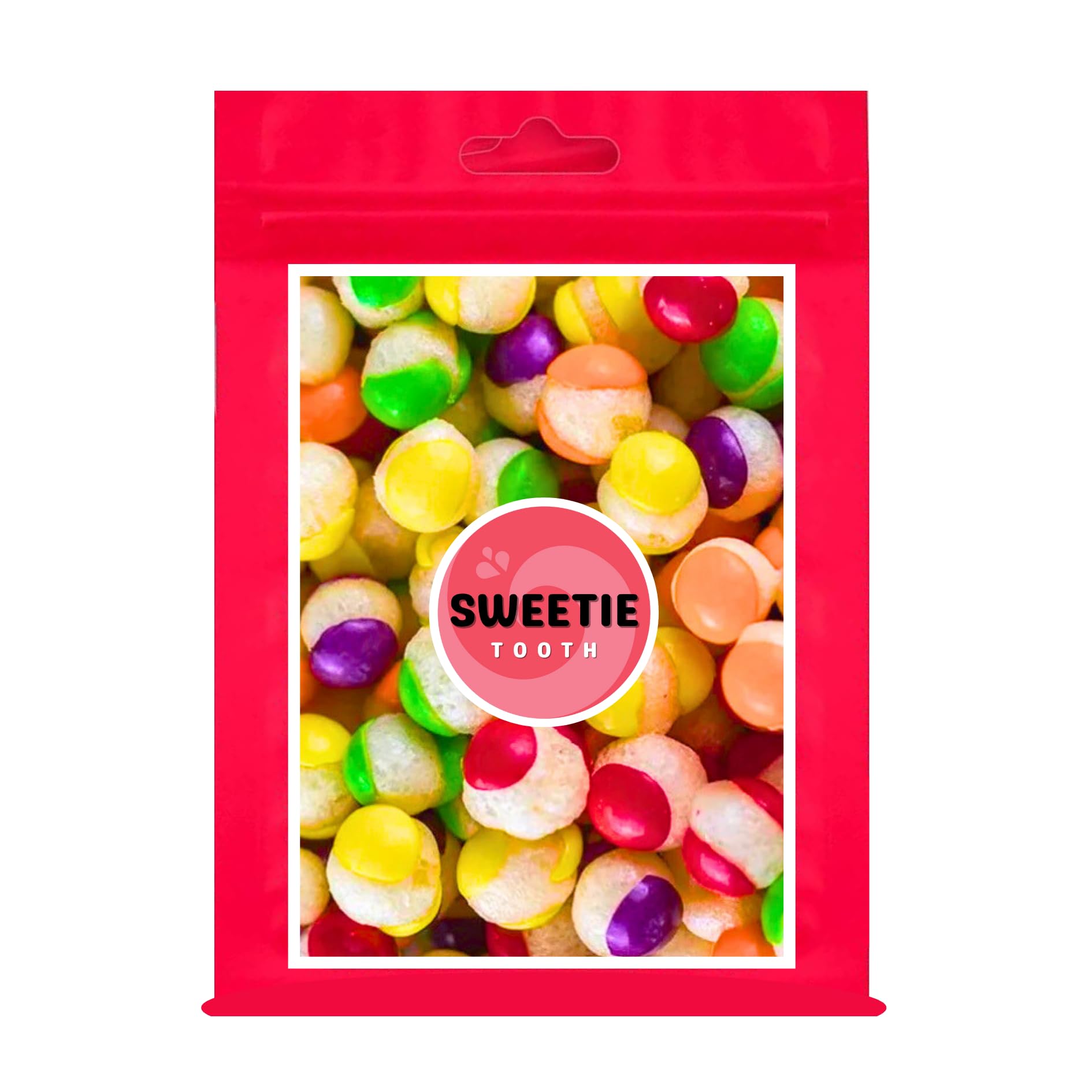 150g Sweetie Tooth Freeze Dry Skittles Sweet Bag - Skittles Freeze Dry Sweets Vegan Halal Friendly for Christmas, Valentines, Birthday, Easter, Kids, Thank You, Congratulations