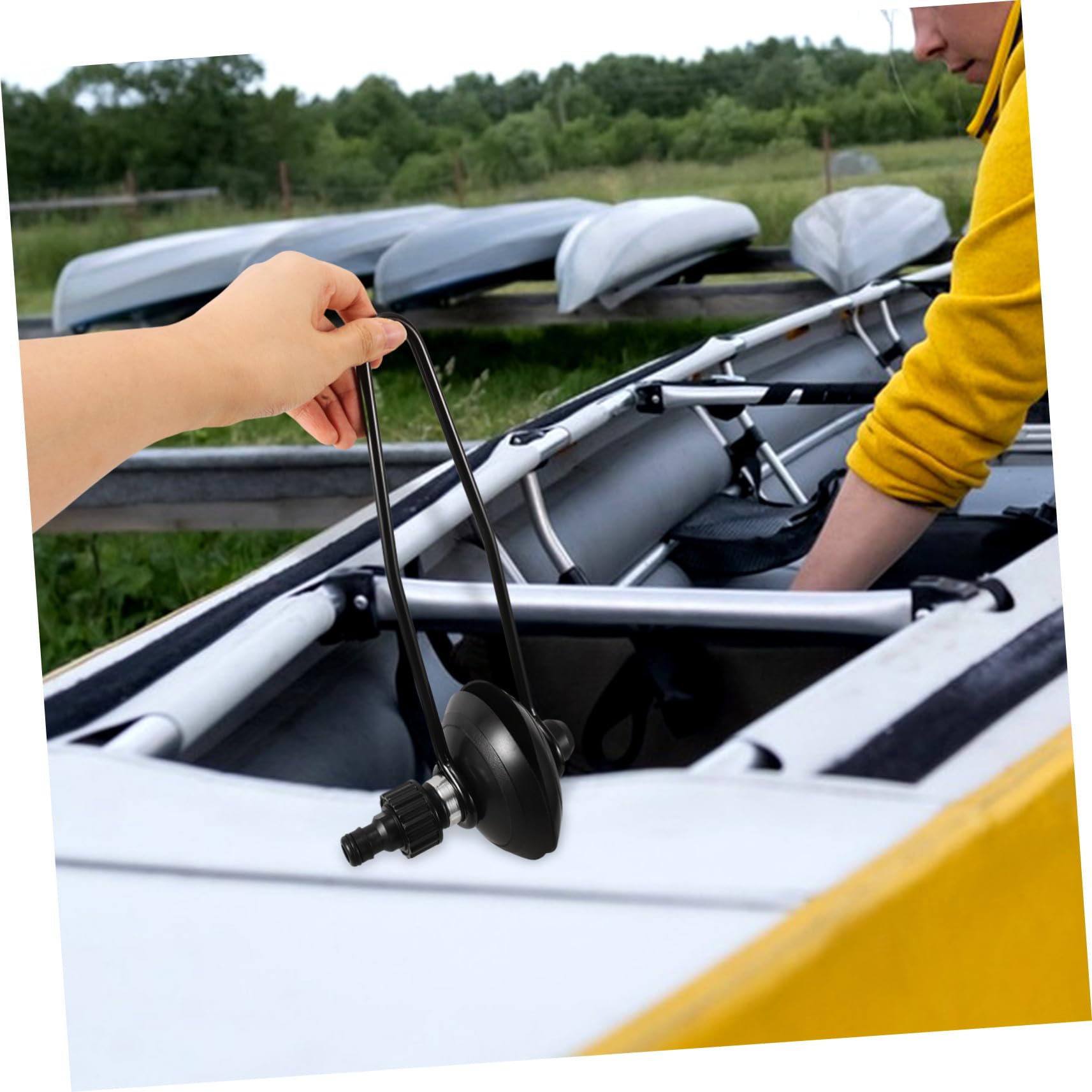 Toyvian Manicotto per Acqua del Motore Fuoribordo Dispositivo di Lavaggio per Motori di Barche Sostituzione Durevole per Cuffie Anti-Rumore della Barca Pulitore per Motori di Yacht