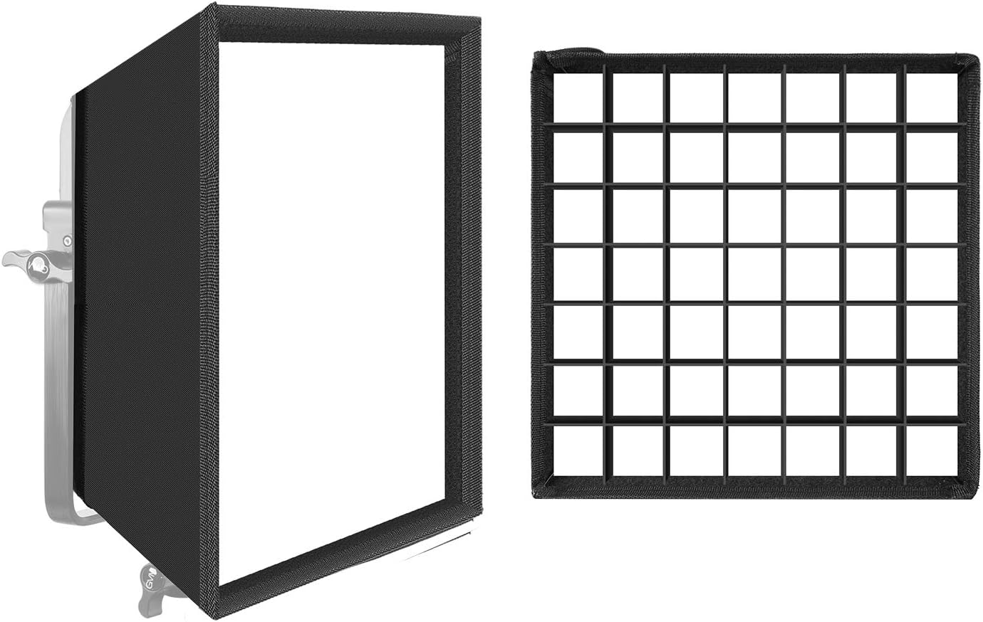 GVM RGB 850D Foldable Softbox Diffuser with Grid Beehive for Series LED Video Light, Suitable for Studio Lighting, Portrait Photography, Video Lighting, Led Panel, 1 Packs