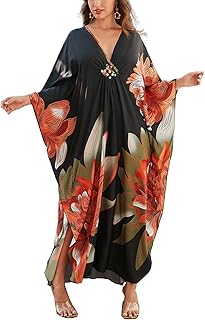 Kaftan Dresses for Women Stylish Caftans Plus Size Beach Cover up Soft Loungewear