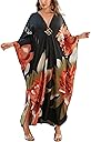 sunforyou Kaftan Dresses for Women Stylish Caftans Plus Size Beach Cover up Soft Loungewear