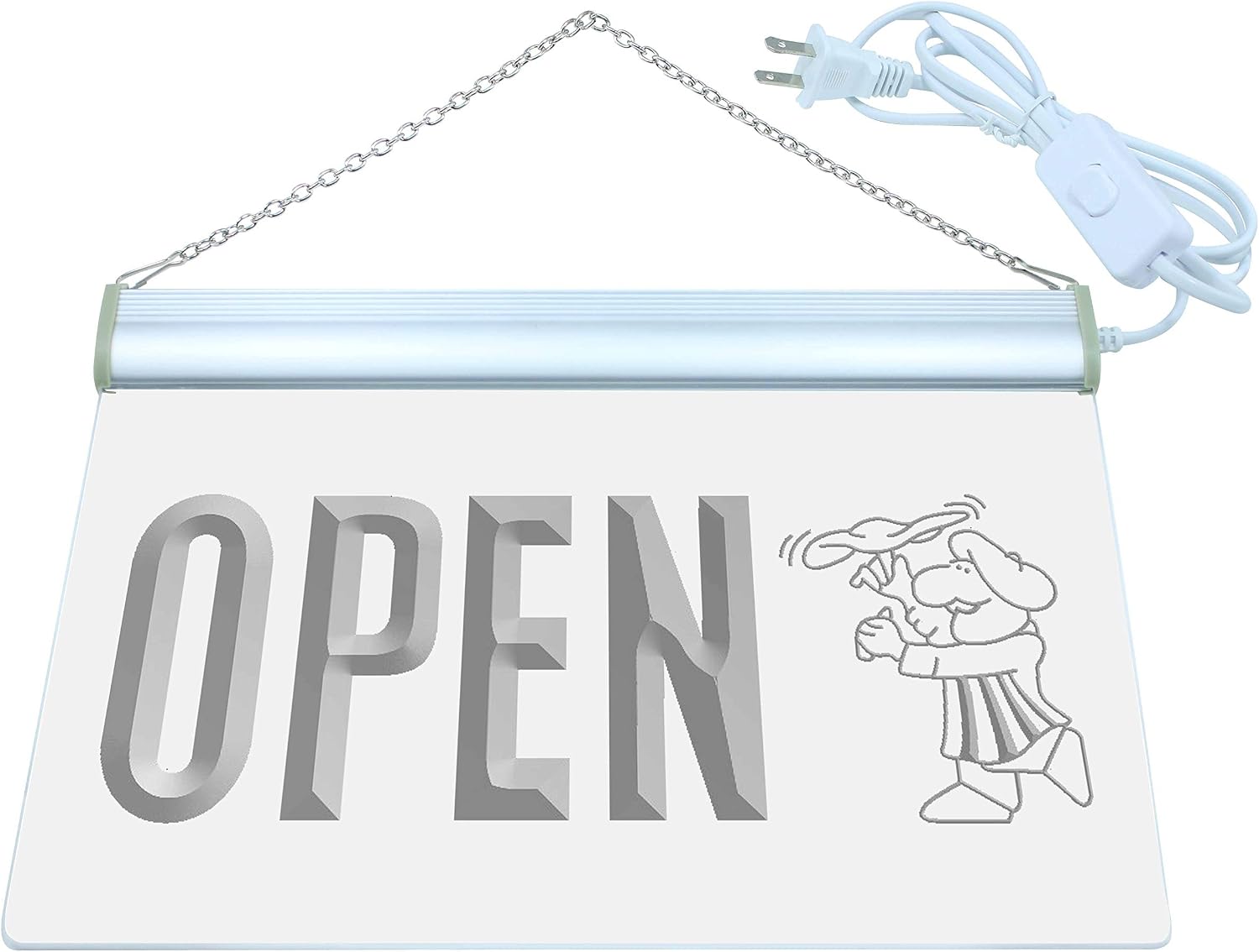 ADVPRO Open Pizza Shop Cafe Bar Shop LED Neon Sign White 24" x 16" st4s64-j770-w
