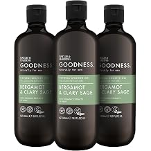 Baylis & Harding Goodness Mens Natural Shower Gel 16.9 Fl.oz, 3 pack