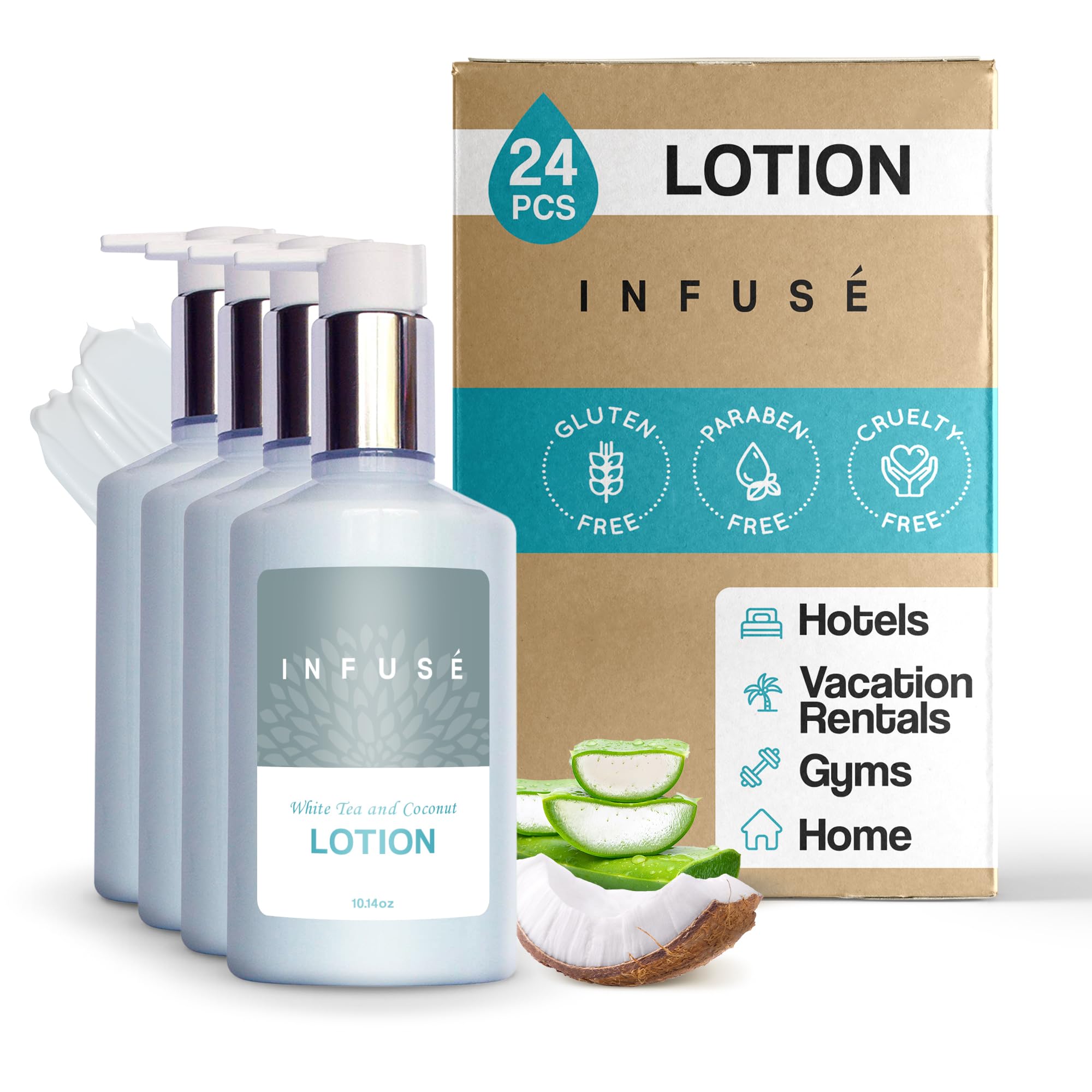 Terra Pure Infuse Lotion Retail Size Hotel Amenities 10 14 oz Case of 24