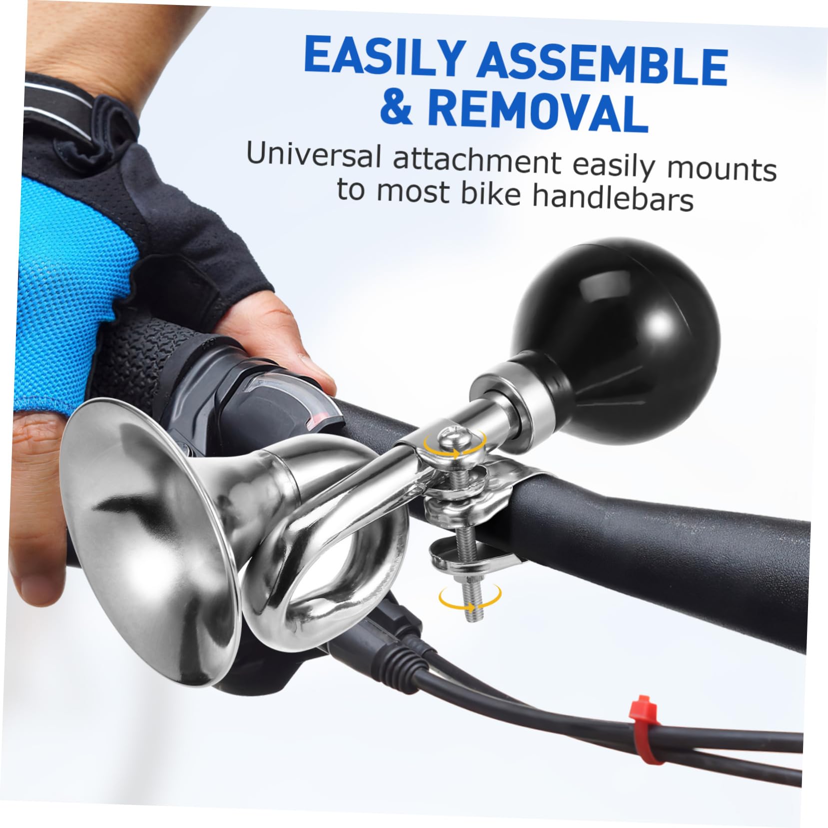 Toyvian Sonnette De Vélo Klaxon Fort pour Vélo Corne Klaxon De Vélo pour Adultes Cloches Klaxon De Vélo Électrique Fort Sonnerie De Vélo Sonnette Vélo Bike Hornhorn