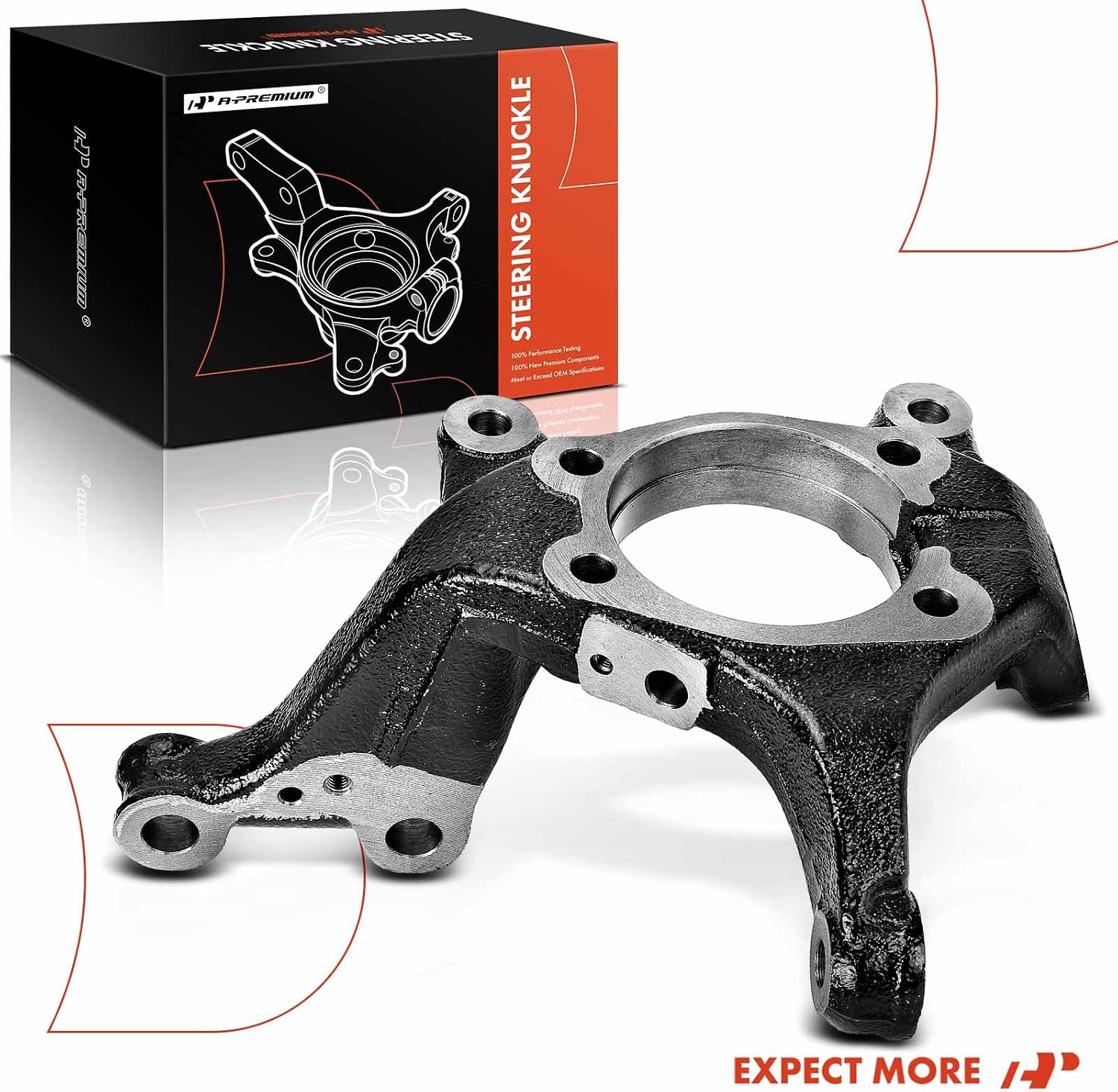 A-Premium Front Suspension Steering Knuckle Compatible with Toyota Mirai 2016-2017, RAV4 2006-2014, Scion tC 2011-2016, Lexus HS250h 2010-2012, Right Passenger Side, Replace # 432110R020