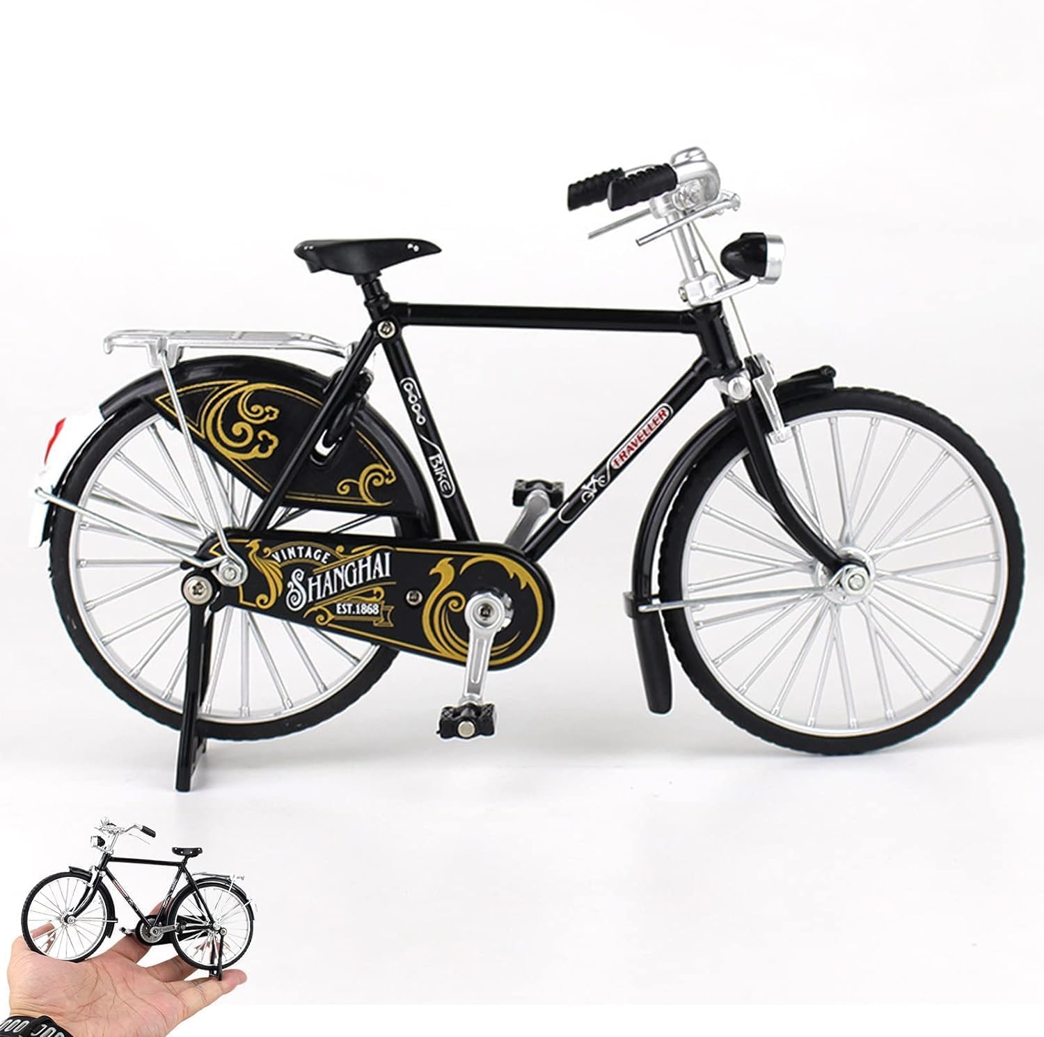 PRIMEFAIR 1:10 Scale Die-Cast Zinc Alloy Miniature Racing Bicycle Fully Working Model Toy Figurines Bike Home Decoration【Pack of 1】 (Colors as Per Stock) (Bicycle Model_F01) (B0CPKKC2WC) Amazon Price History, Amazon Price Tracker