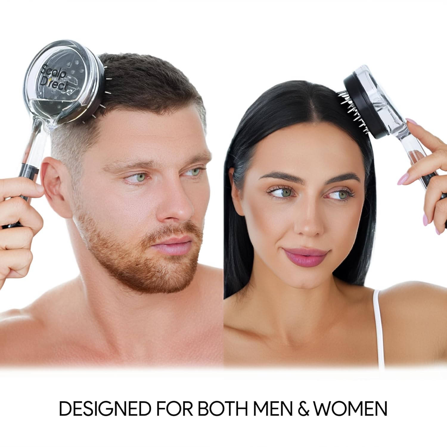 Massager Hair Growth Oil Applicator For Men And Women - Easy, Mess-Free, Precise Control Bask And Lather Scalp Stimulator For Adults - Promotes Clean, Healthy Hair Growth