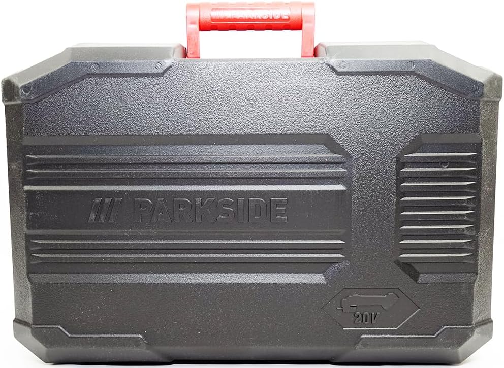 Closed Parkside carrying case for angle grinder