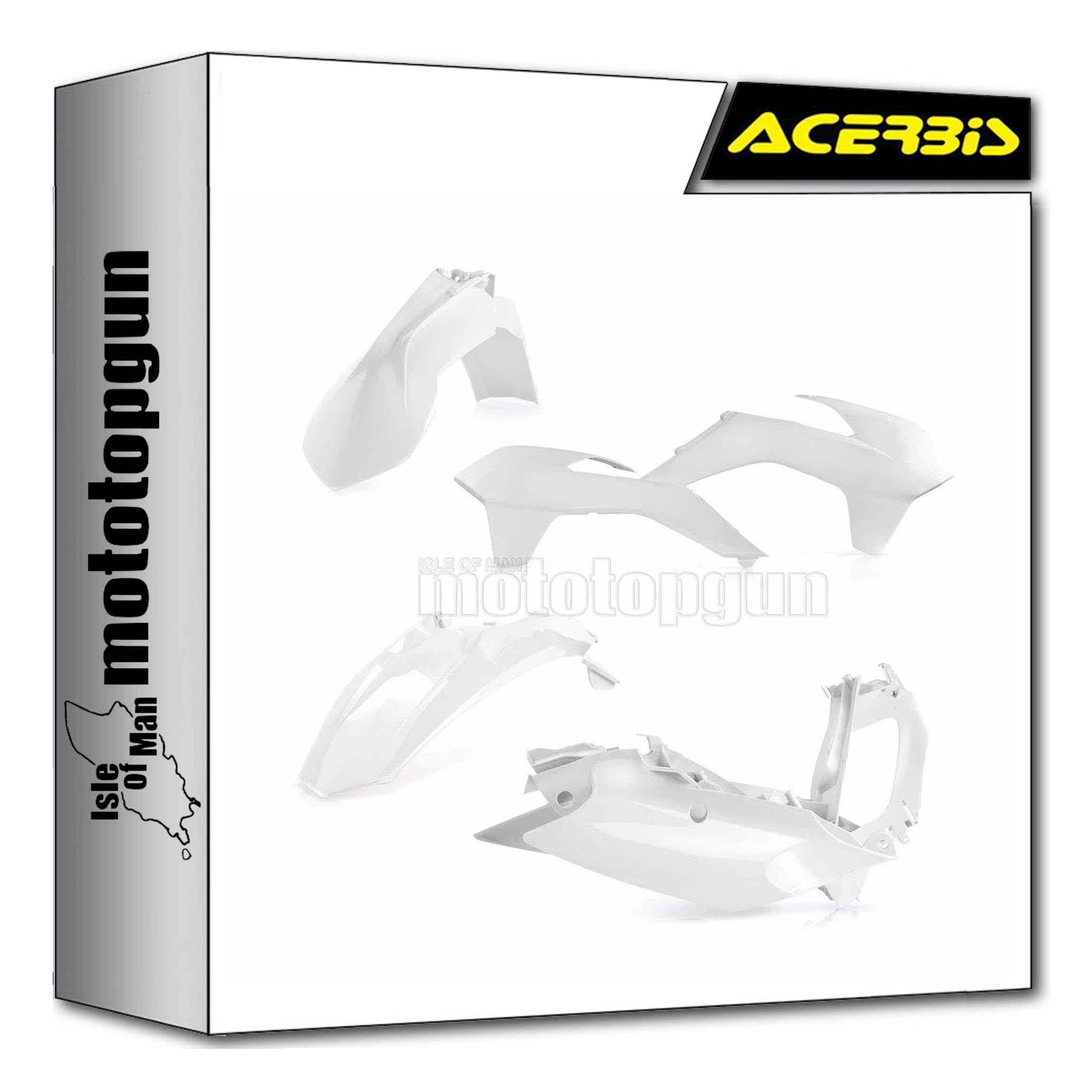 Cache carenage blanc Acerbis pour vos sorties enduro KTM 250