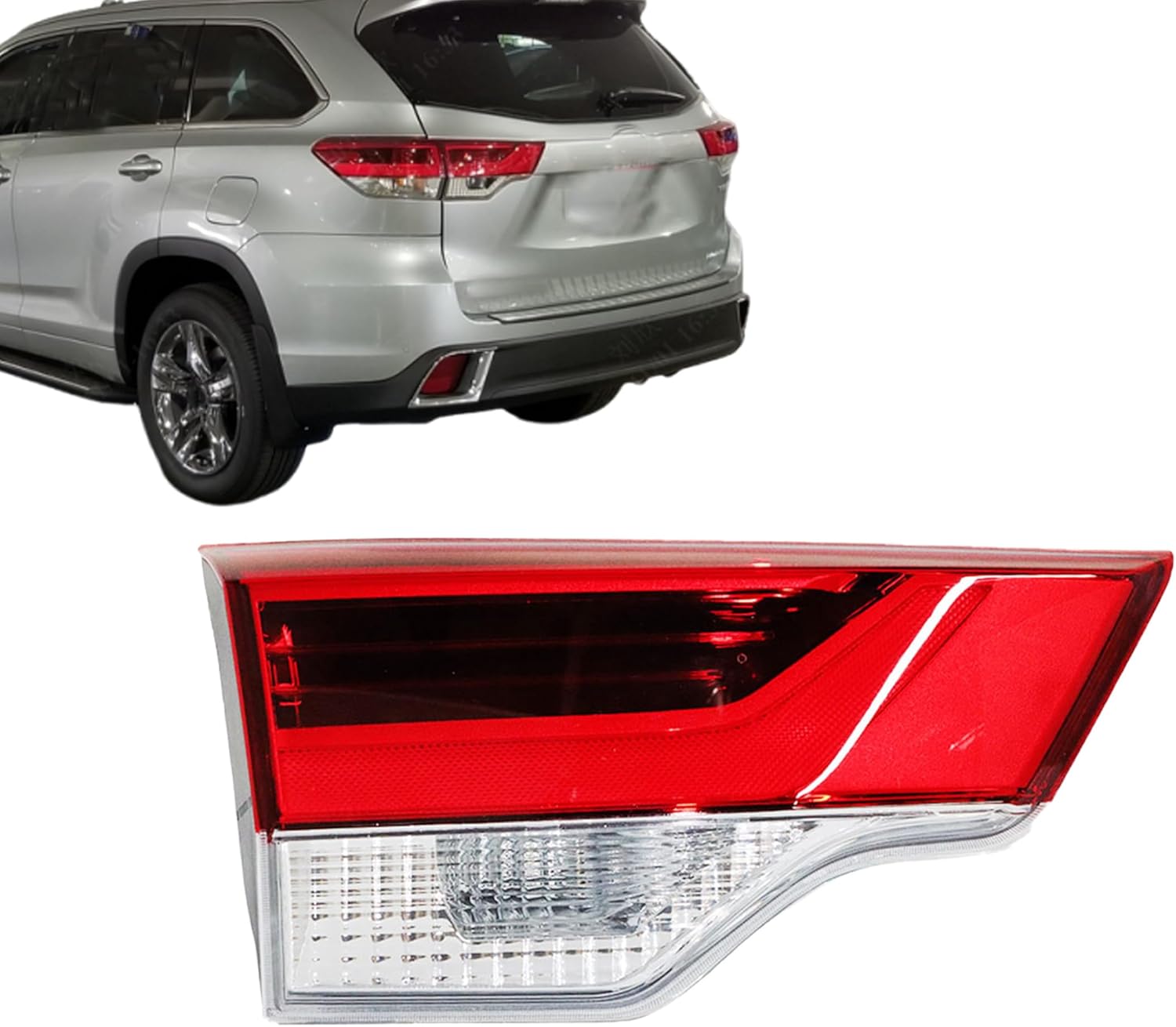 LH Driver Side Inner Tail Light Replacement for Toyota Highlander 2017-2019 Tail Lamp 81590-0E120 TO2802139