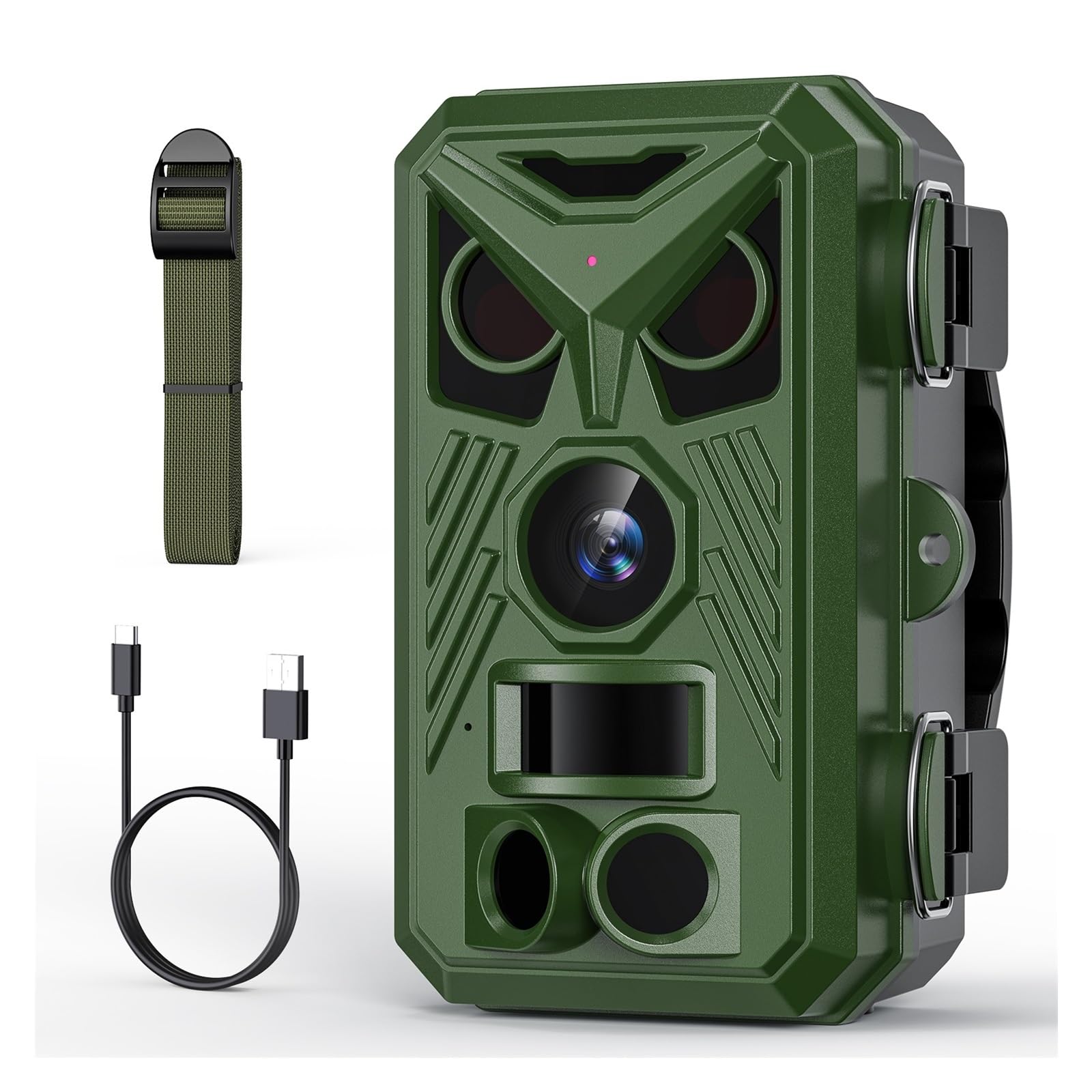 Cámara Vida Silvestre Cámara De Caza For Senderismo 4K Seguridad Visión Nocturna Infrarroja Impermeable 2,4 Pulgadas 0,8 S Velocidad Disparo For Observación Vida Silvestre Al Aire Libre