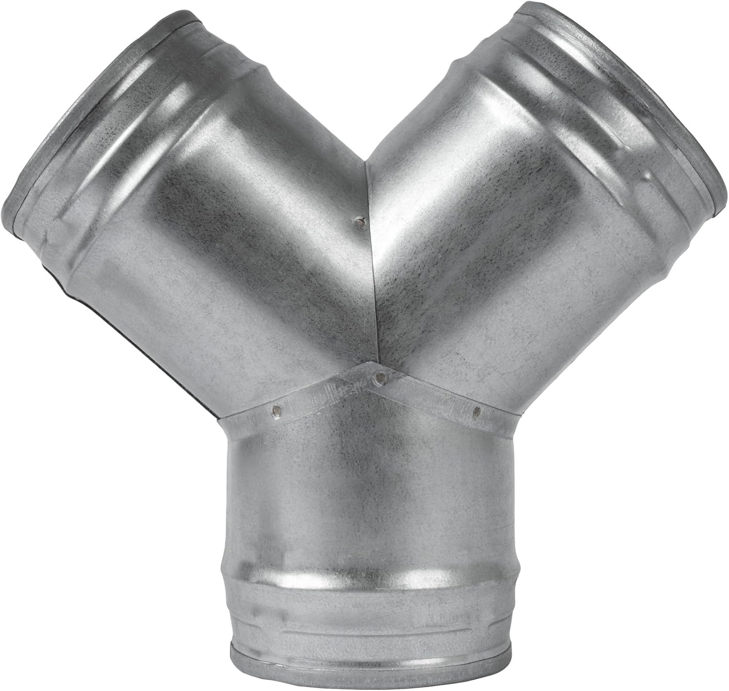 Vent Systems 4'' Inch Duct Connector 3 Way Hose Adapter/Splitter for Hose Y-Shape Round Pipe Connector- Extractor Fan - Duct Hose Dryer Vent Y Connector - 4 Inch 3 Way Fitting Metal