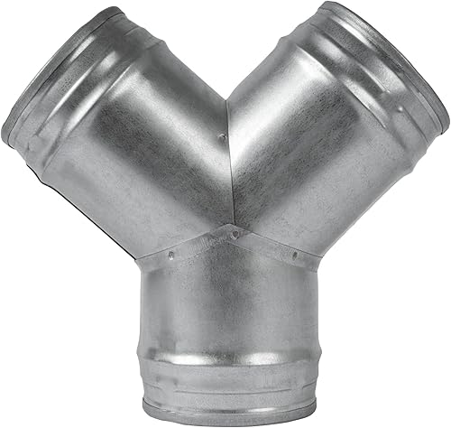 Vent Systems Conector de conducto de 4 pulgadas, adaptador de manguera de 3 víasdivisor para manguera, conector de tubería redonda en forma de Y,