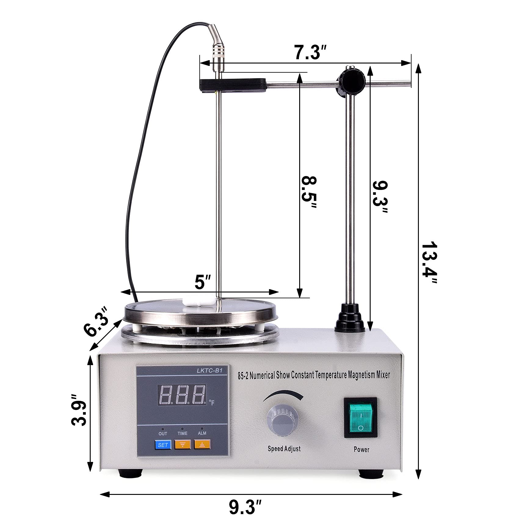 Buy Slendor Stirrer Hotplate Mixer 2400 RPM Lab Heating Plate Stirrers with Digital