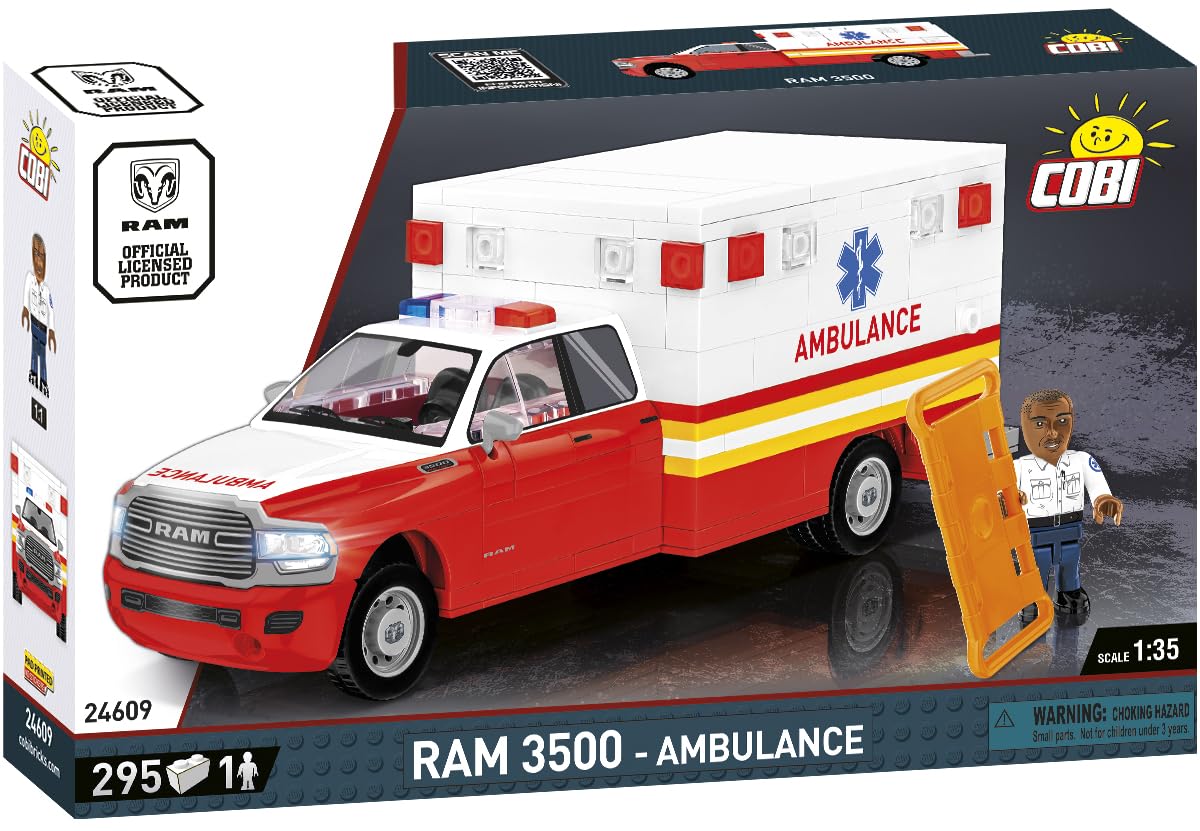 COBI Set Costruzione Ambulanza 1:35, 311 Pezzi, da 6 Anni