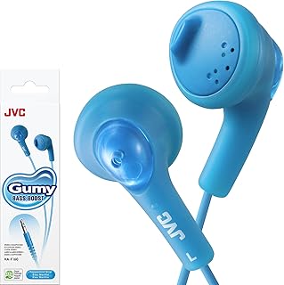 JVC Fones de ouvido básicos azuis, número do modelo: HA-F160-A, 3