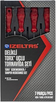 zelta  4776008107 Delikli Torx U lu Tornavida Seti 7 Par a