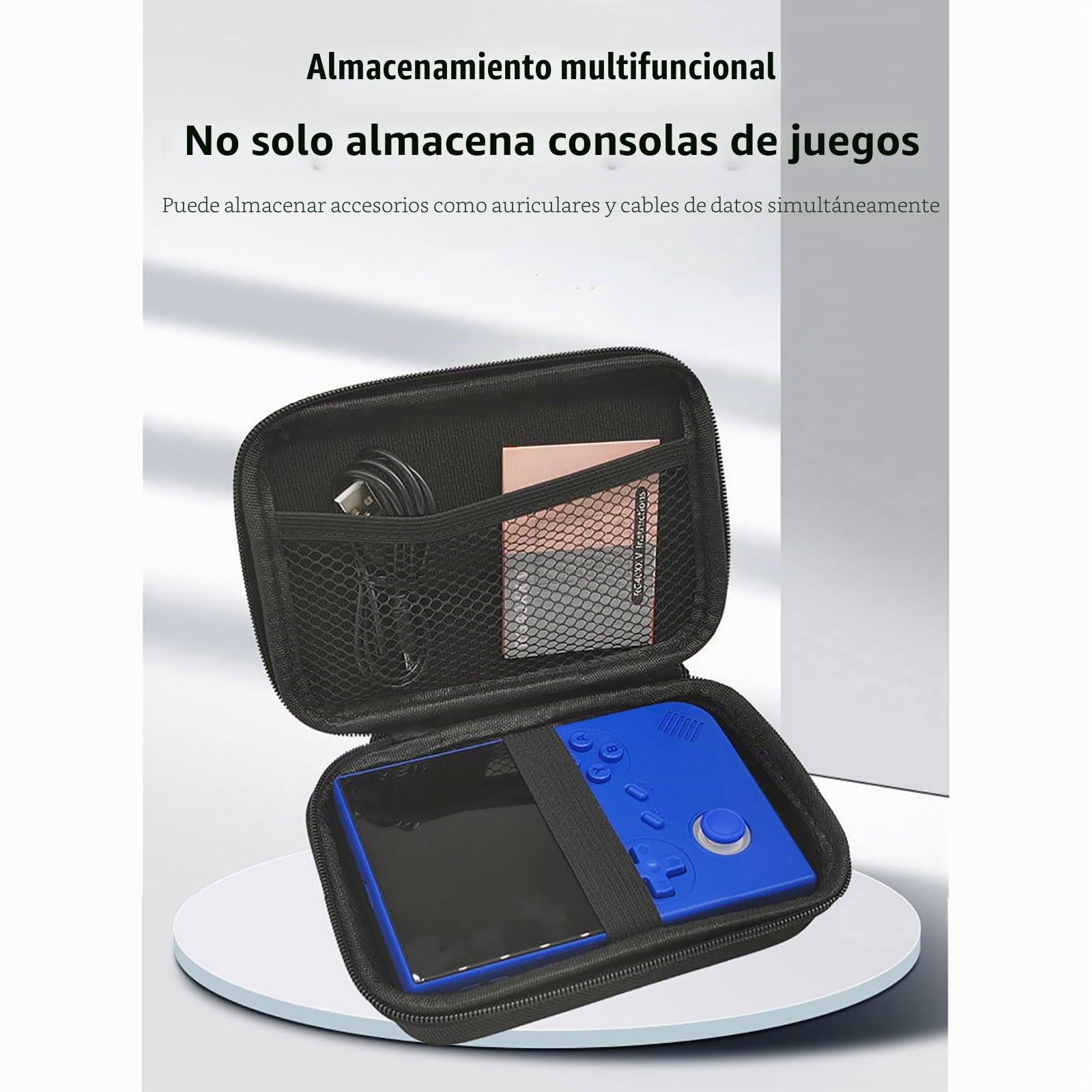 Funda de Transporte para Consola de Juegos Anbernic RG40XXV Retro, Funda de EVA Compatible con Consola de Juegos RG40XXV y Accesorios, Caja organizadora de Viaje a Prueba de caídas y