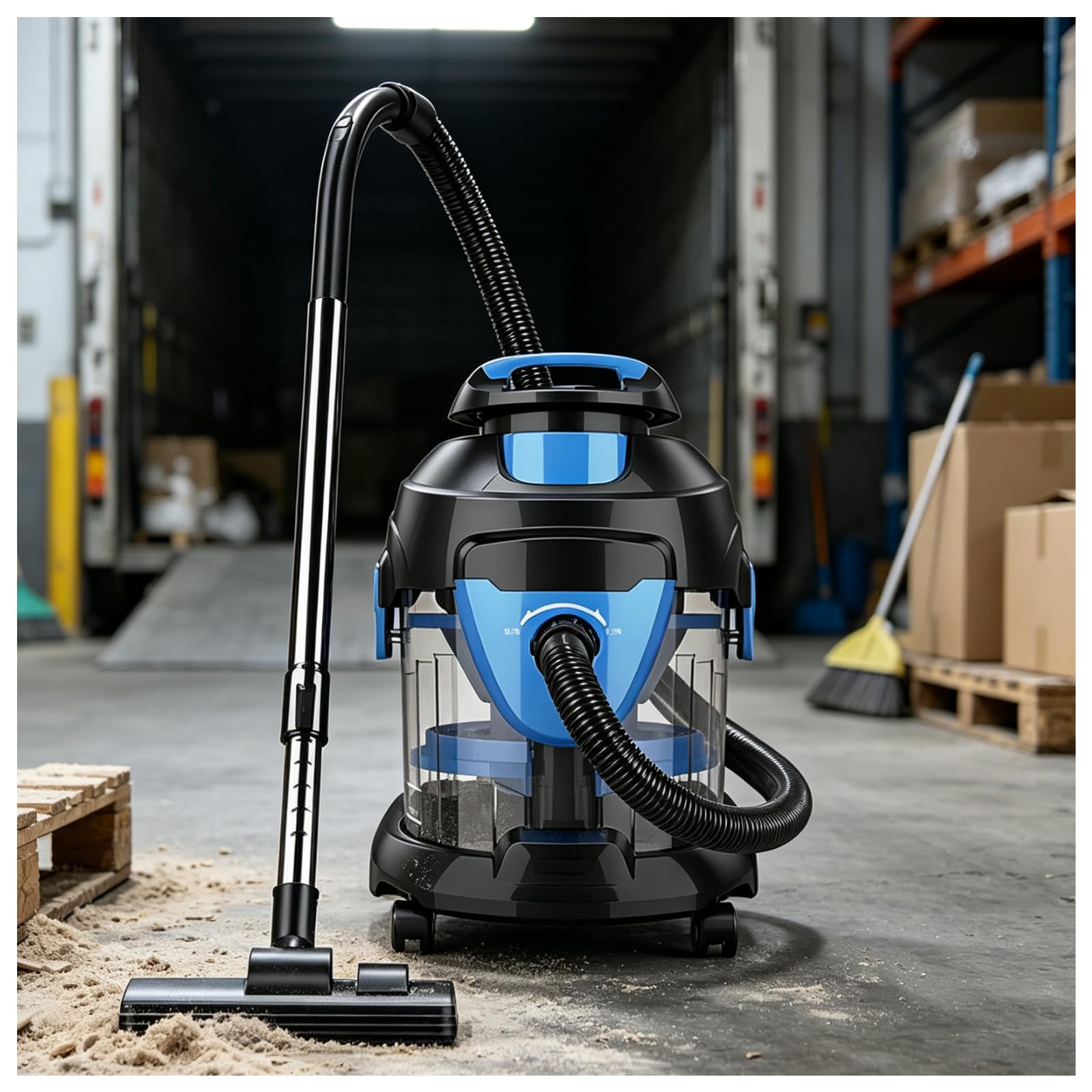 Wydajny Odkurzacz Cylindrowy, 1500W Mokro-Suchy