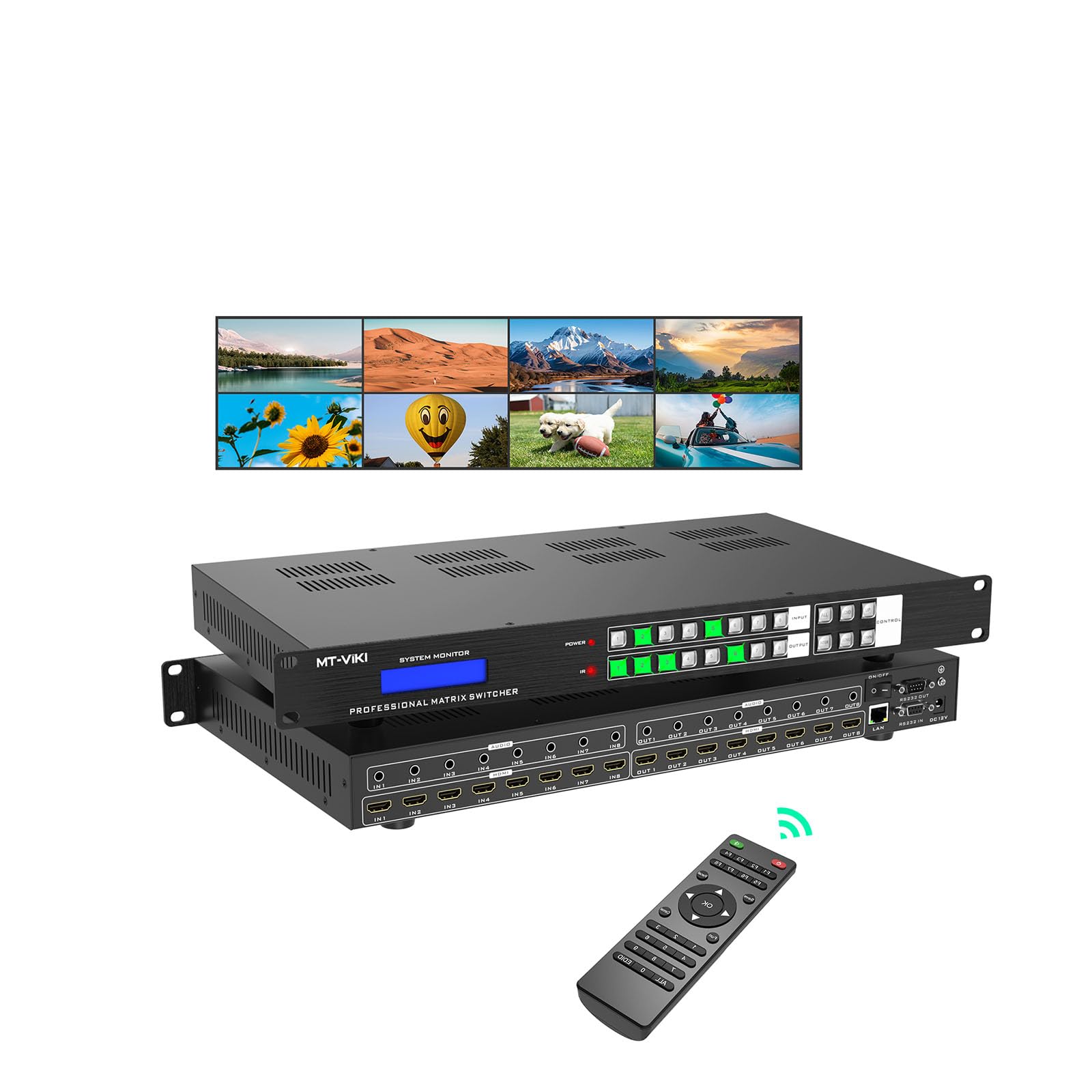 Amazon.com: MT-VIKI 4K@60Hz HDMI Matrix Switcher Splitter 8x8 W