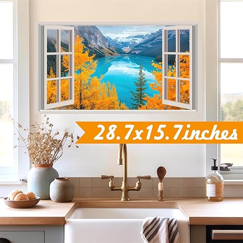 Miniatura 6 de KOKOLAP Calcomanías de pared de bosque verde 3D