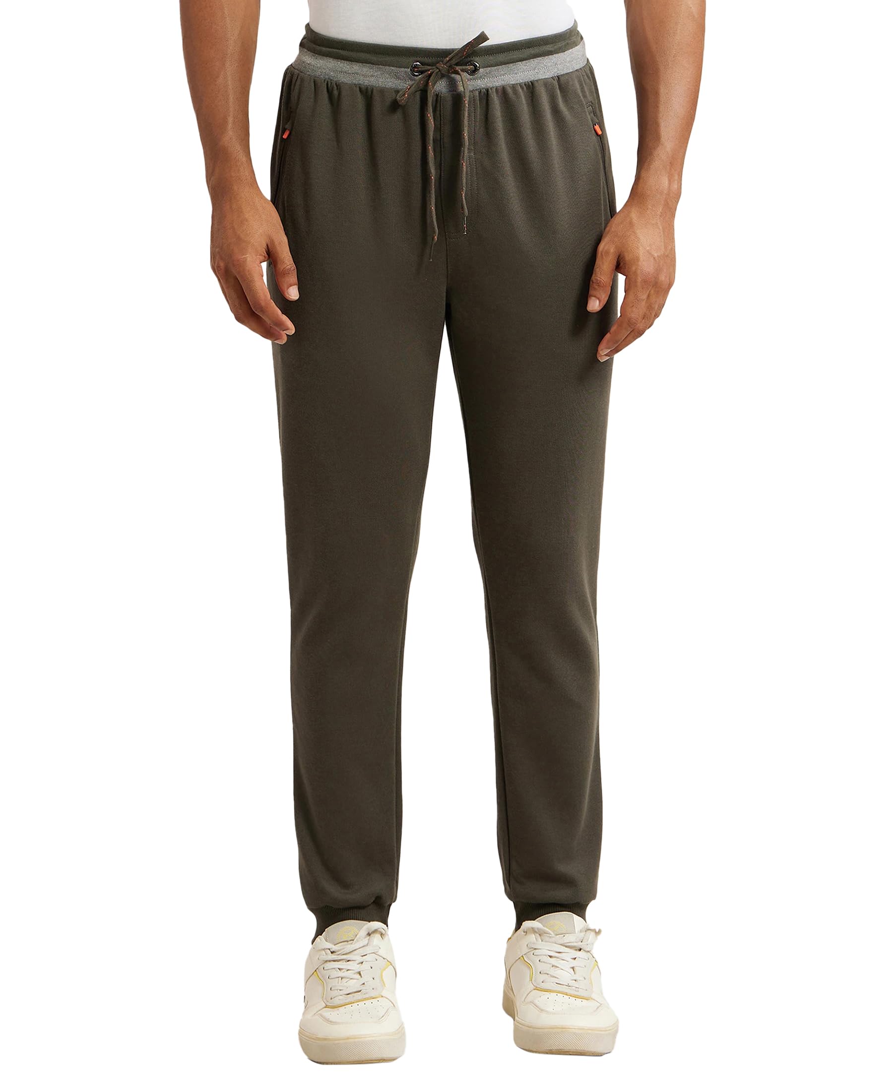 jockey AM05 Men's Super Combed Cotton Rich Pique Fabric Slim Fit Joggers with Zipper Pockets-picture-36