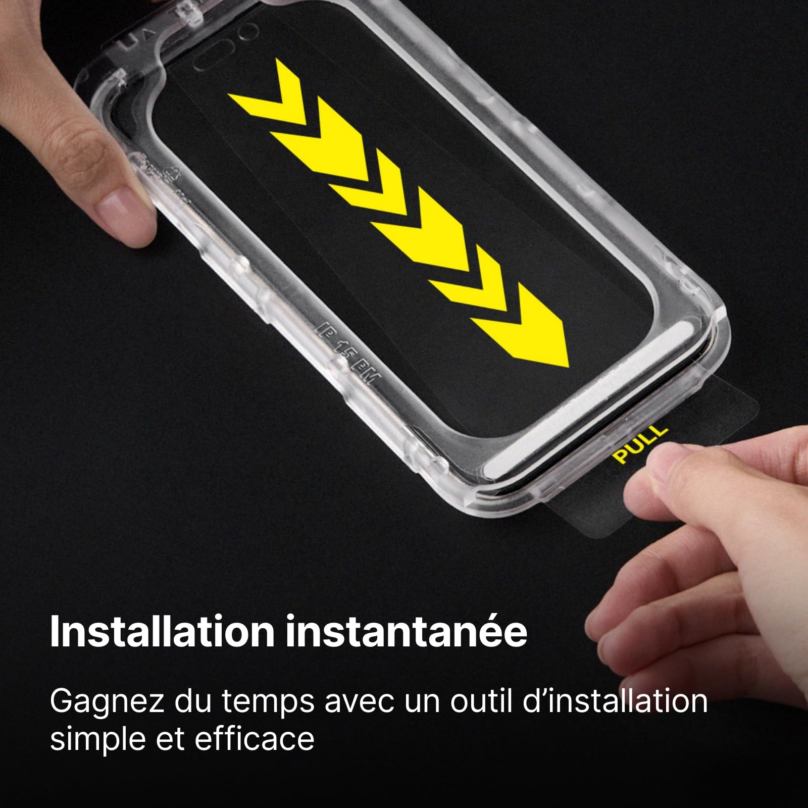 RhinoShield Protection d’écran Compatible [iPhone 17/17 Pro/ 16 Pro] | Verre trempé 9H – Haute Transparence, résistant aux Chocs et aux Rayures, Anti-lumière Bleue, Outil d’Installation Inclus